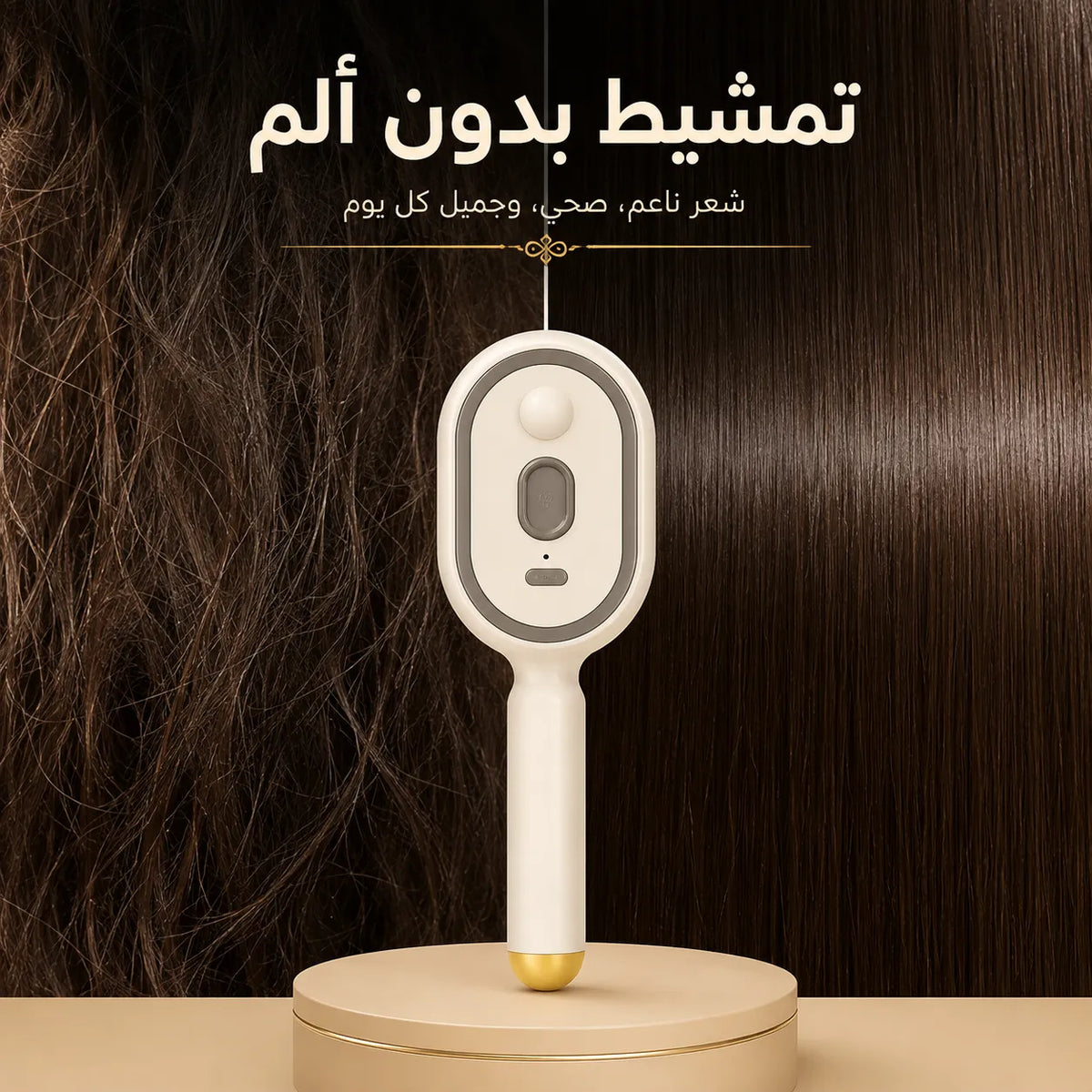 مشط تدليك بالرذاذ قابل للشحن